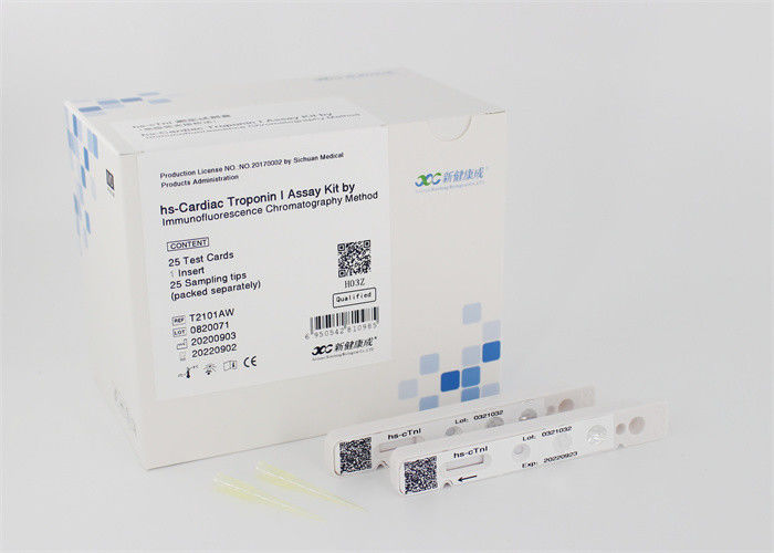 8 menit Hs CTnI Cardiac Marker Test Kit Homogen Fluorescent Dynamic Assay