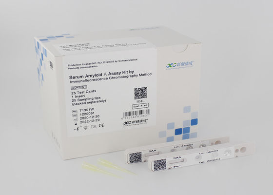 100pcs Serum Amyloid A sAA Rapid Test Kit CE Disetujui Untuk Darah